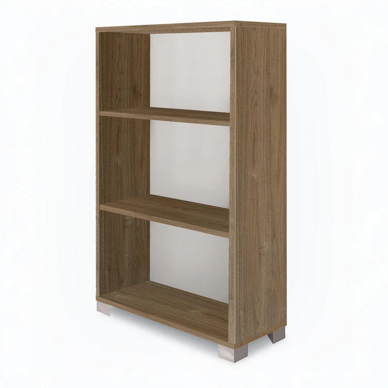Libreria a Giorno 3 Ripiani 70x29x118 cm Noce Stelvio