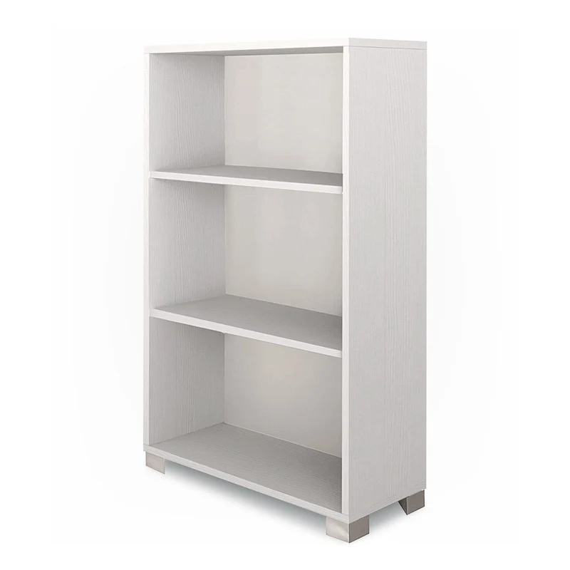 Libreria a Giorno 3 Ripiani 70x29x118 cm Bianco Fiammato
