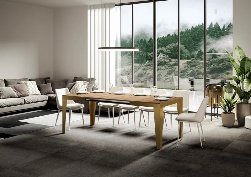 Tavolo Allungabile 180-284x90x80 cm Flame Evolution Quercia Naturale