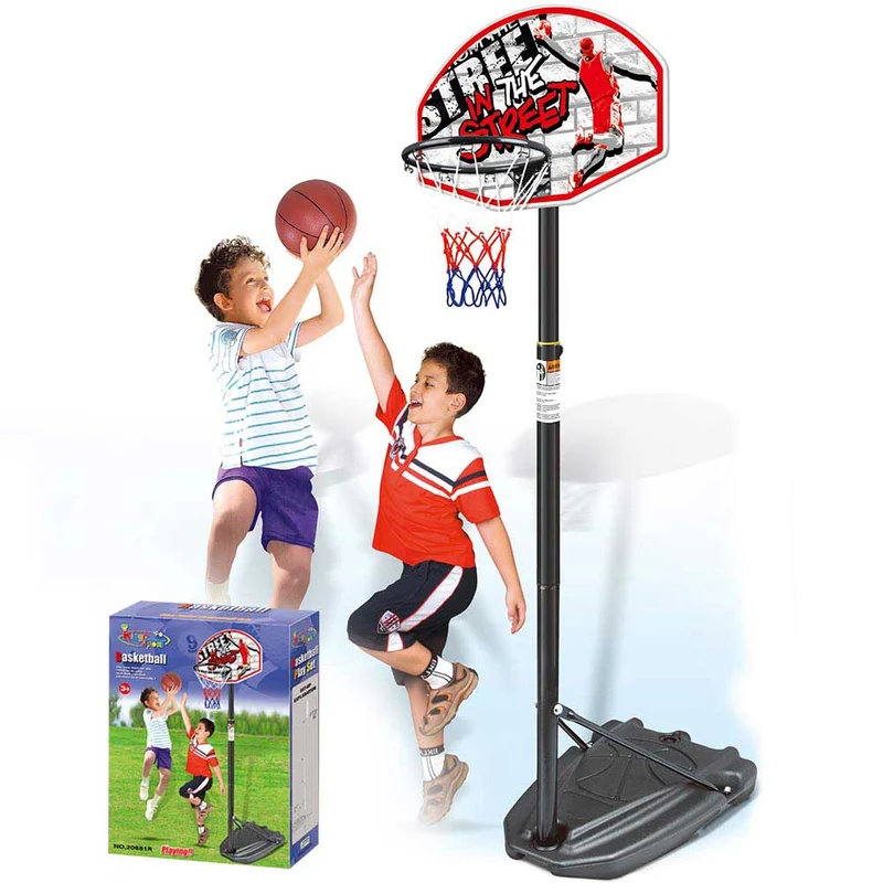 Basket Canestro Piantana per Bambini Altezza Regolabile 230 cm Base Riempibile