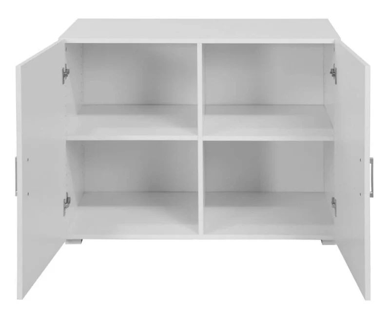 Mobiletto 2 Ante 90x41x85 cm in MDF Bianco Seconda Scelta