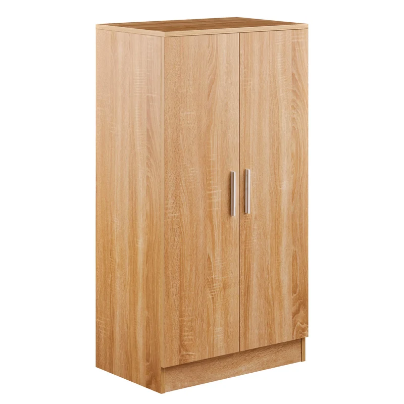 Scarpiera 2 Ante 108x55x36 cm in legno rovere chiaro Seconda Scelta