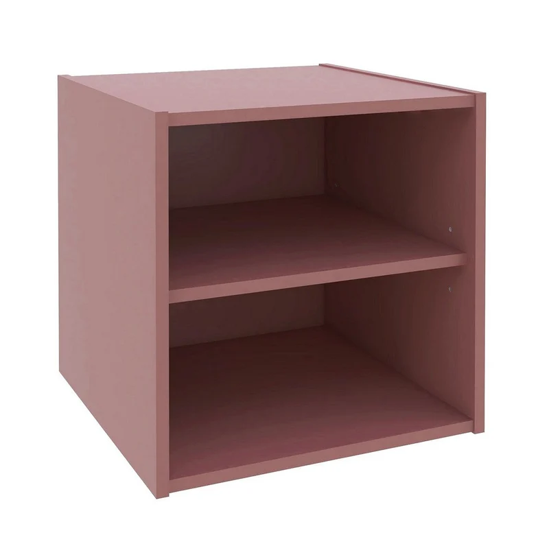 Cubo Composite con Mensola 35x35x35 cm in Compensato Mattone Seconda Scelta