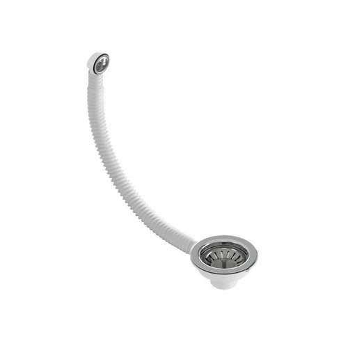 Piletta con cestello hook flex c/tp per lavello cucina 1 1/2 x 110 troppop. rettangol