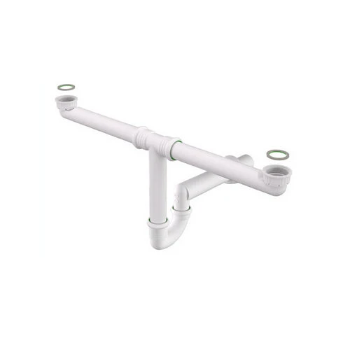 Sifone per lavelli cucina ring one a due vasche 1 1/2 x 50