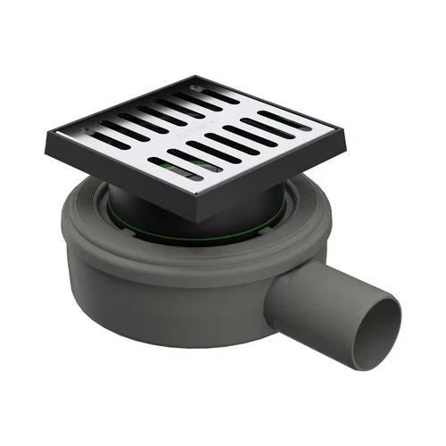 Piletta scarico microdrain pavimento scarico d. 40 mm 10x10cm