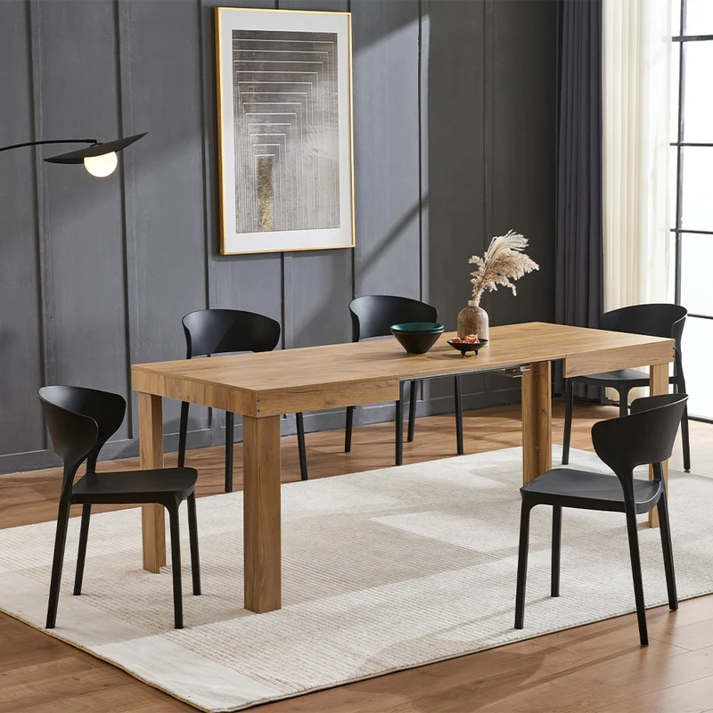 Tavolo da Pranzo Allungabile 120-200x80x76 cm in Legno Quercia