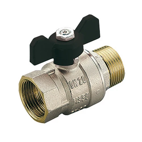 Valvola a sfera mf scirocco passaggio totale con farfalla 3/4 dn 20 pn 40
