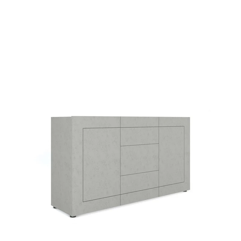 Madia 2 Ante e 3 Cassetti 150x40x83,5 cm Elios Cashmere