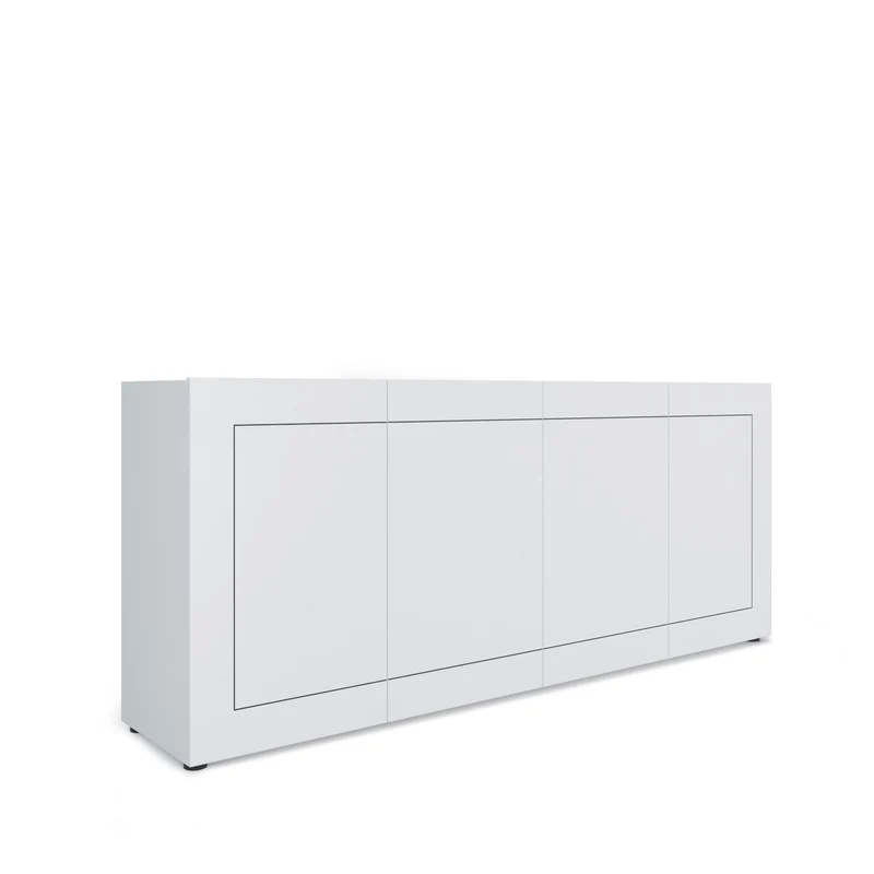 Madia 4 Ante 200x40x83,5 cm Elios Bianco Lucido