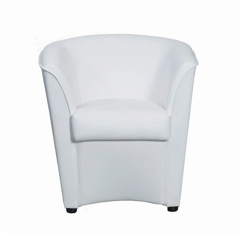 Poltrona Adda 75x66x76 cm in Similpelle bianca