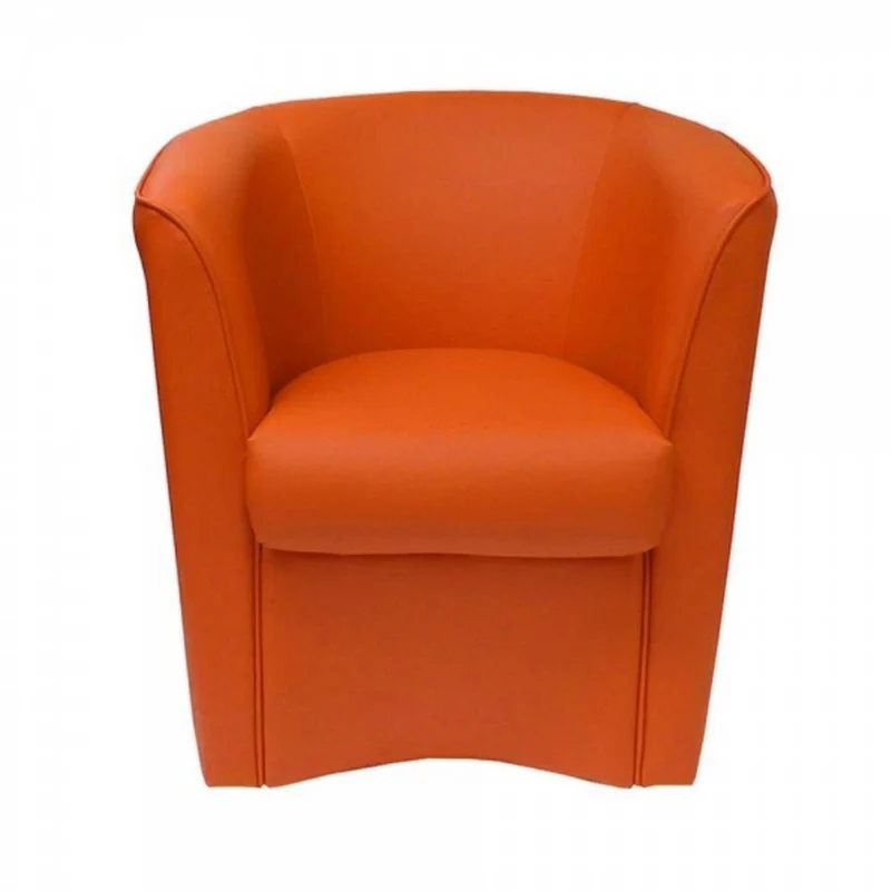 Poltrona Adda 75x66x76 cm in Similpelle arancio
