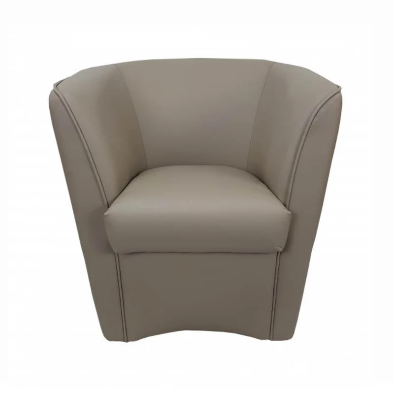 Poltrona Adda 75x66x76 cm in Similpelle tortora