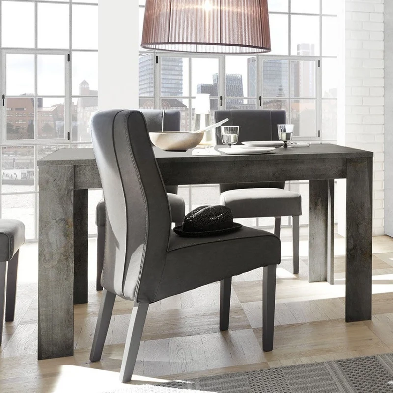 Tavolo allungabile 137/185x79x90 cm Artica ossido