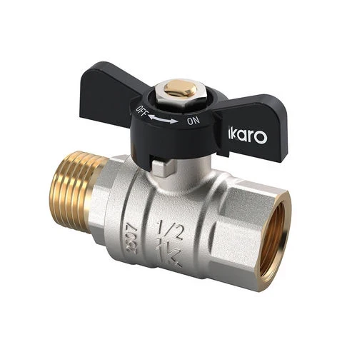 Valvola a sfera ikaro mf con farfalla 1/2 dn 15 pn 50