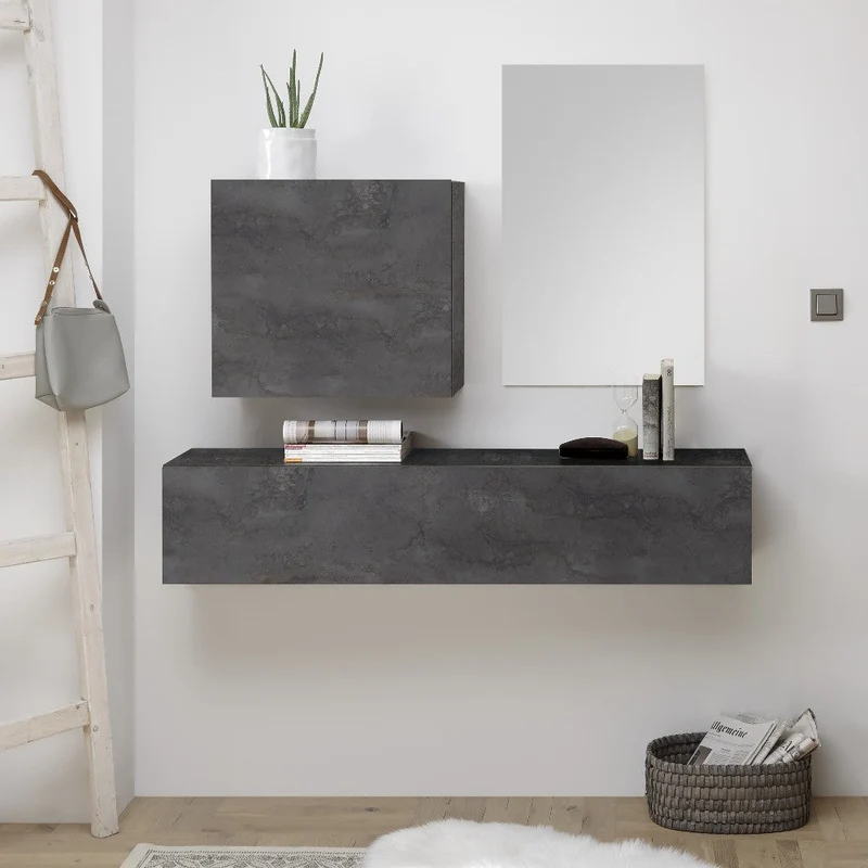 Mobile Ingresso 55x50x30 cm Yuma ossido