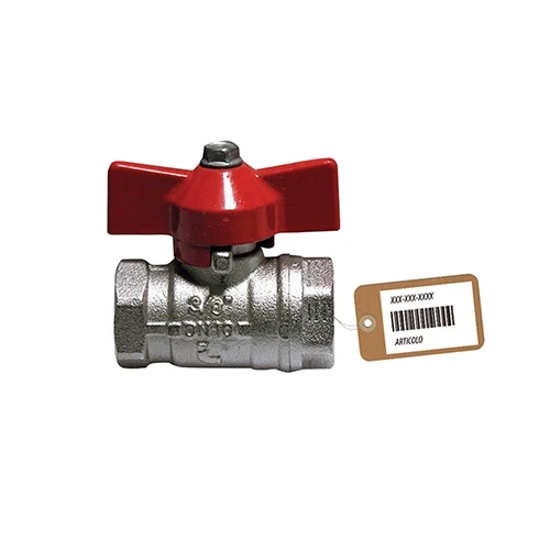 Valvola a sfera ff con farfalla f-brico 1/2 dn 15 pn 64