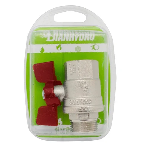 Valvola a sfera mf con farfalla blister 1 dn 25 pn 40