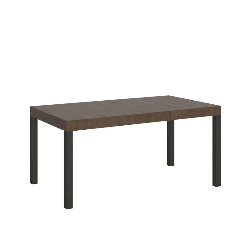 Tavolo Allungabile 120/380x90 cm Everyday Premium Noce Gambe Antracite