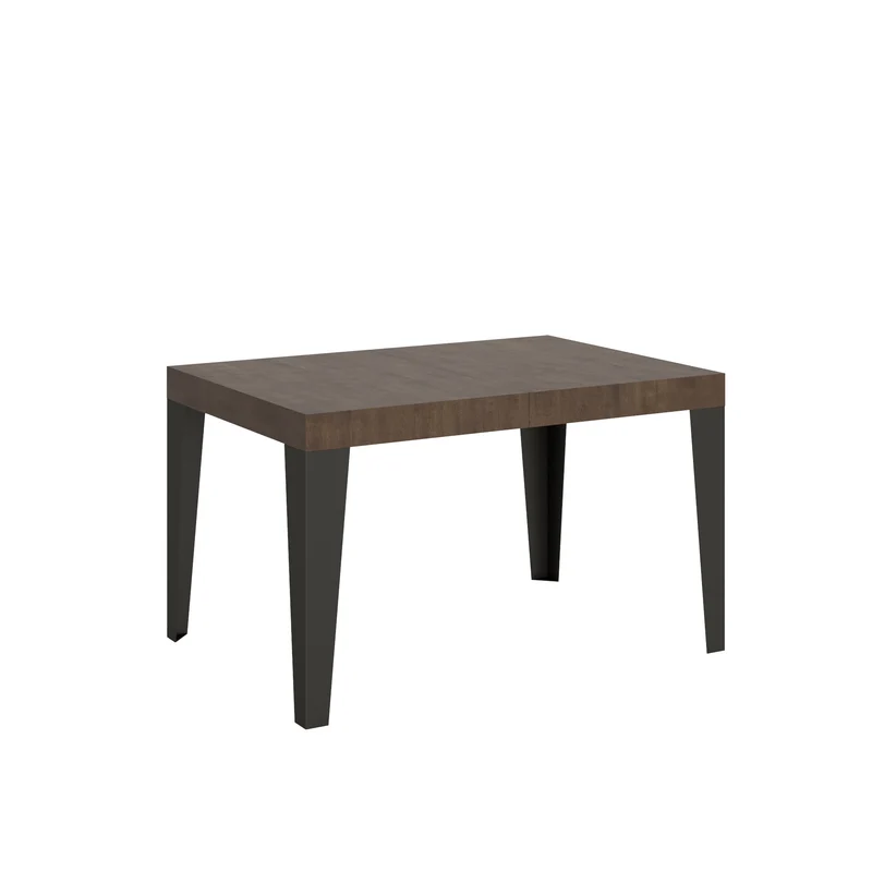Tavolo Allungabile 120/380x90 cm Flame Noce Gambe Antracite