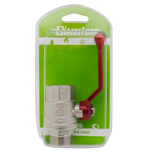 Valvola a sfera mf con leva blister 1/2 dn 15 pn 64