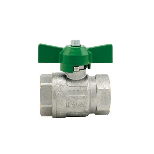 Valvola a sfera ideal dvgw ff passaggio totale con farfalla 1 dn 25 40 bar / 580 psi