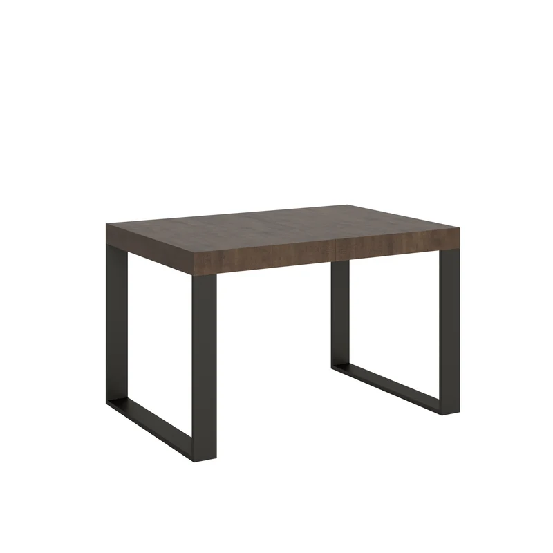 Tavolo Allungabile 120/380x90 cm Tecno Premium Noce Gambe Antracite