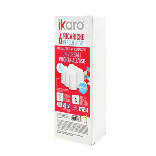 6 pz cartucce di polifosfato ikaro per dosatori conf. 6 pz