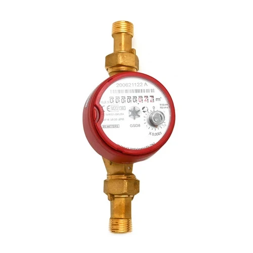 Contatore per acqua calda 90 quadrante asciutto diam. 15 1/2 l. 110