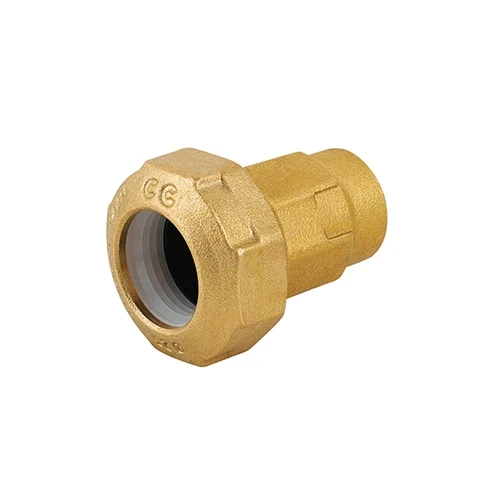 Raccordo femmina ridotto in ottone per tubo pe 3/4 x 32