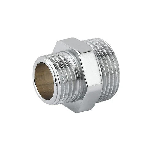 Niplles doppio ridotto mm ottone cromo 1/2 x 3/4