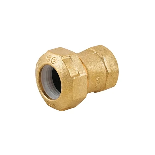 Raccordo femmina in ottone per tubo pe 2 x 63