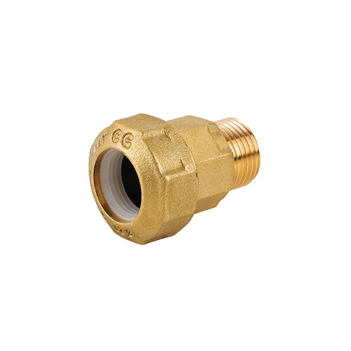 Raccordo maschio in ottone per tubo pe 1 1/2 x 50