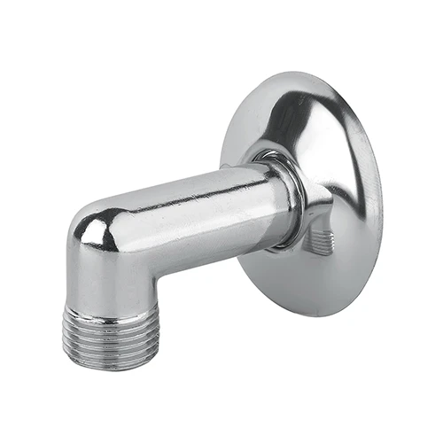 Gomito mm 1/2 con rosone ottone cromo 1/2