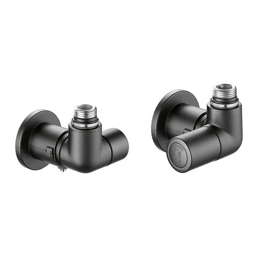 Valvola termostatizzabile detentore doppia squadra nero versione dx 1/2 23 p. 1 5 nero