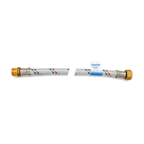 Flessibile antivibrante in acciaio zincato mf cm 80 3/4
