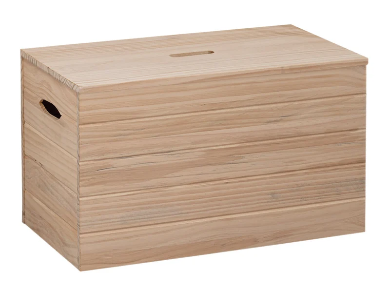 Cassapanca Baule in Legno 80x35x35 cm Panda
