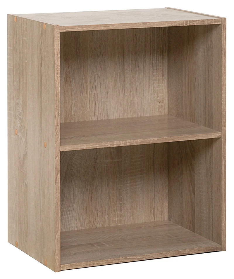 Mobile Libreria 2 Ripiani in Truciolato Fumer Rock Rovere