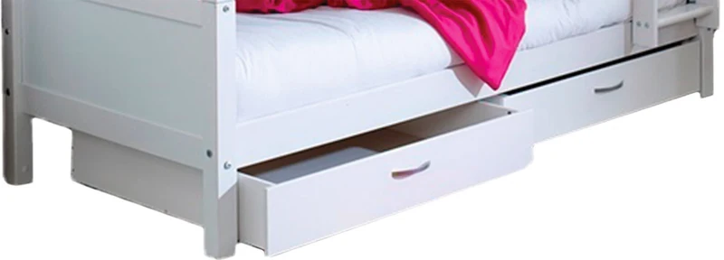 Coppia Cassetti Sotto Letto in Legno 90x60x22 cm