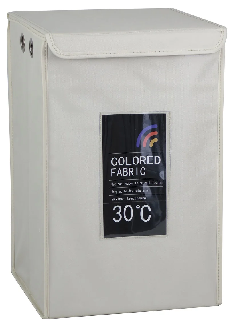 Cesto Portabiancheria Pieghevole 36x36x65 cm Collection Bianco