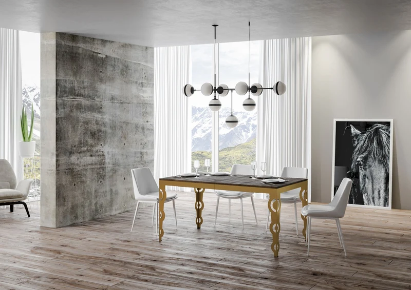 Tavolo Allungabile 120-380x90x77 cm Karamay Evolution Noce