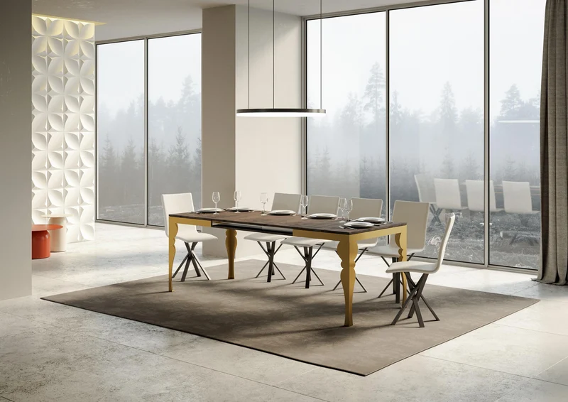 Tavolo Allungabile 120-224x90x80 cm Paxon Evolution Noce