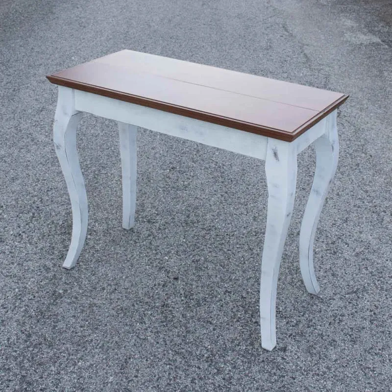 Consolle Allungabile in Legno H77x45x92/305cm Itamoby Bassano Shabby Chic Noce Classica