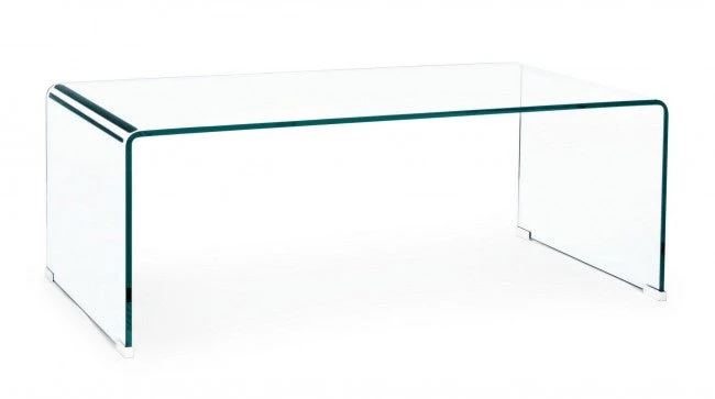 Tavolino Iride Rettangolare con Vetro 120x60 in Vetro