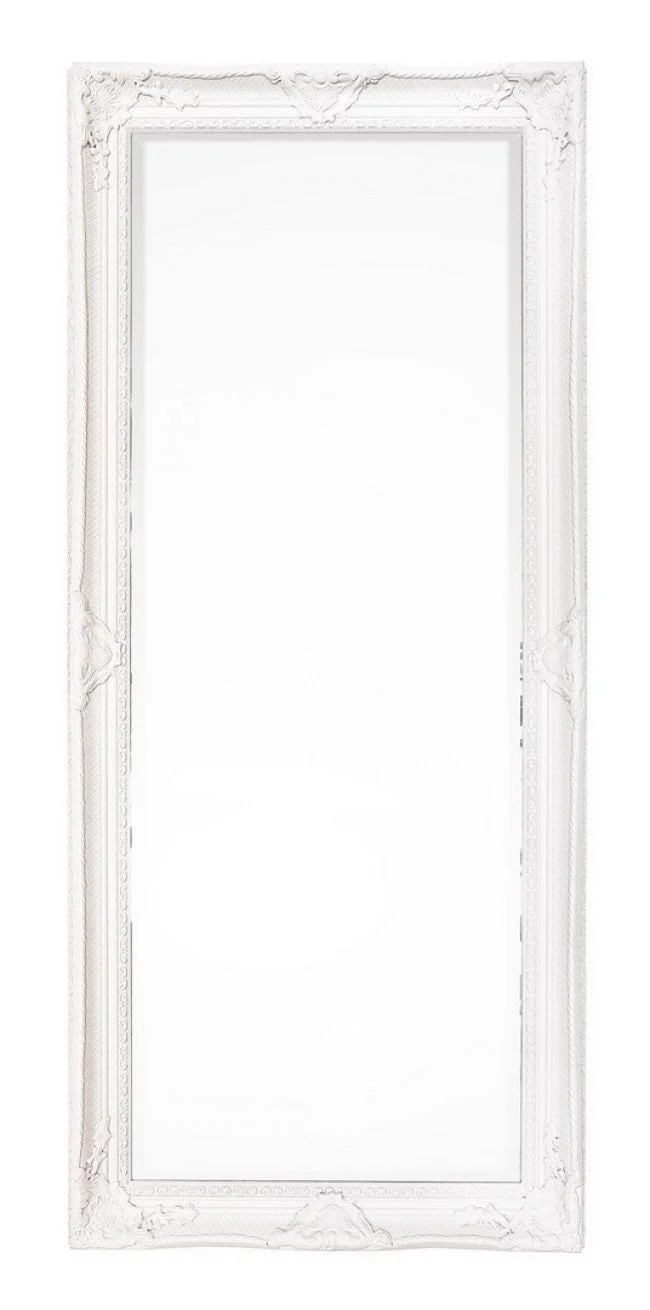 Specchio Miro con Cornice Crema 80x180 in Legno