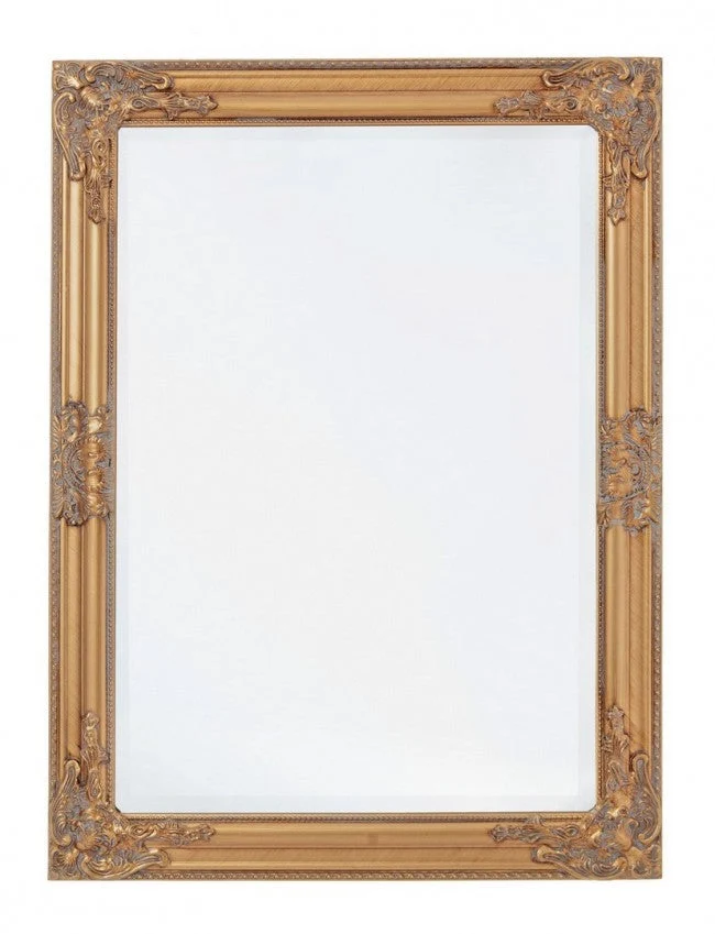 Specchio Miro con Cornice Oro 62x82 in Legno