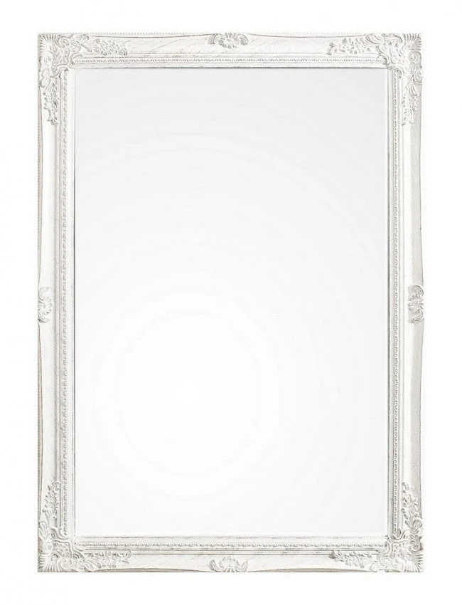 Specchio Miro con Cornice Bianco 72x102 in Legno