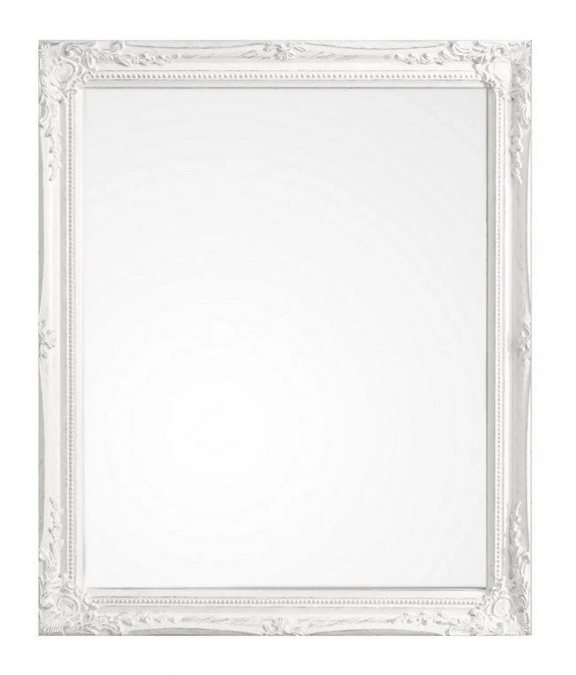 Specchio Miro con Cornice Bianco 46x56 in Legno
