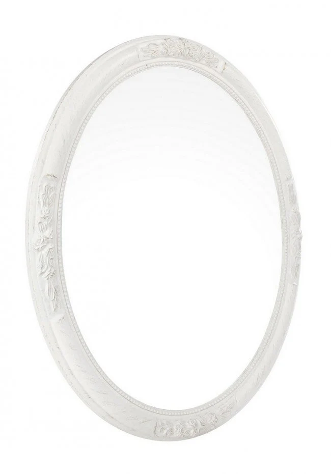 Specchio Miro con Cornice Bianco 67x57 in Legno