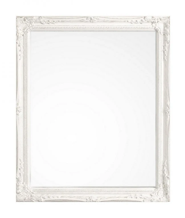 Specchio Miro con Cornice Bianco 36x46 in Legno